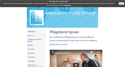 Desktop Screenshot of pflegedienst-sprave.de